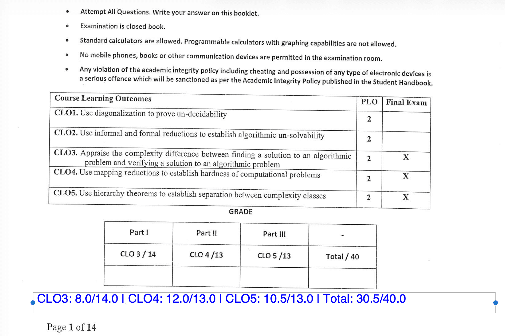 XAM Grader screenshot 3