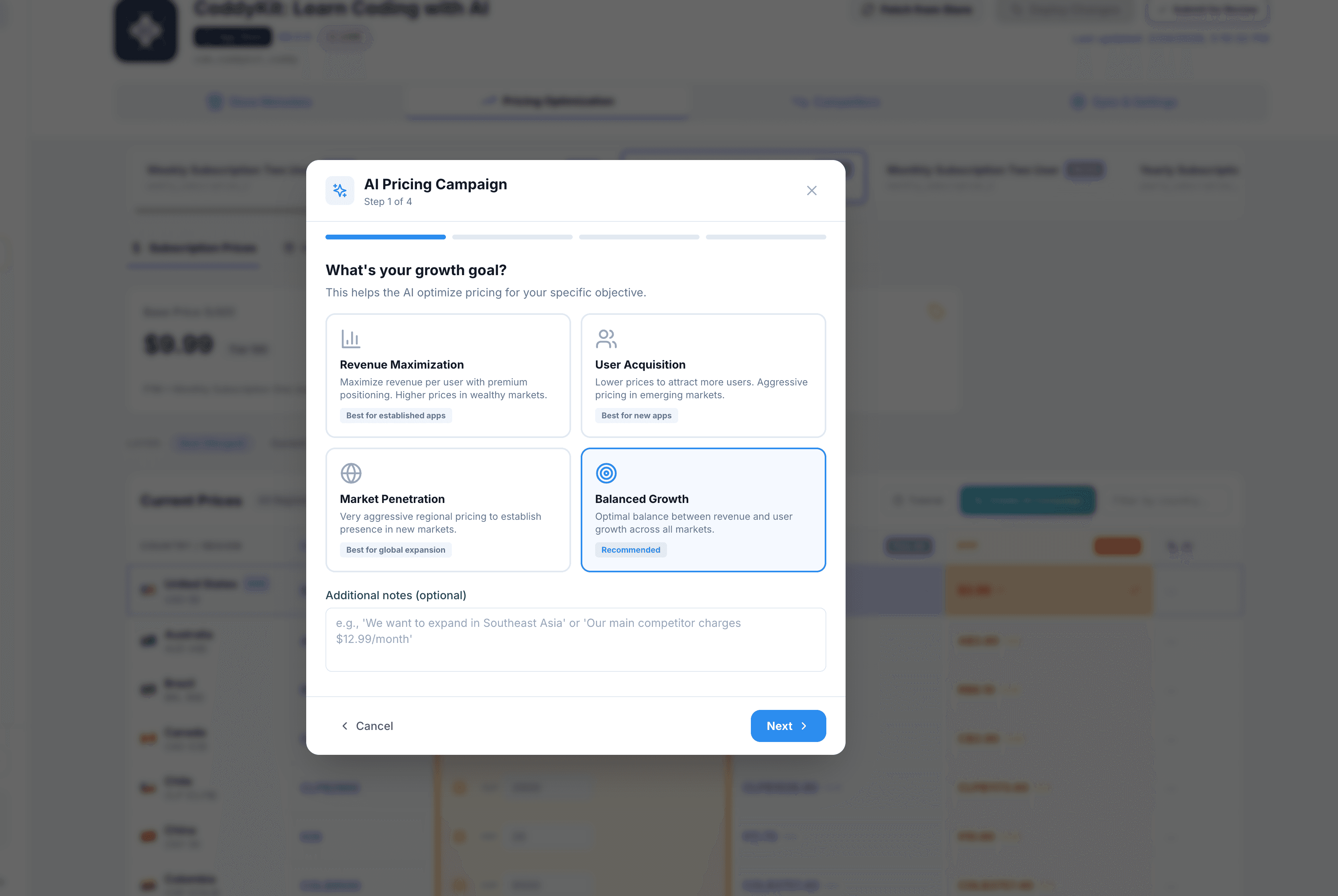 AppPriceAI screenshot 1