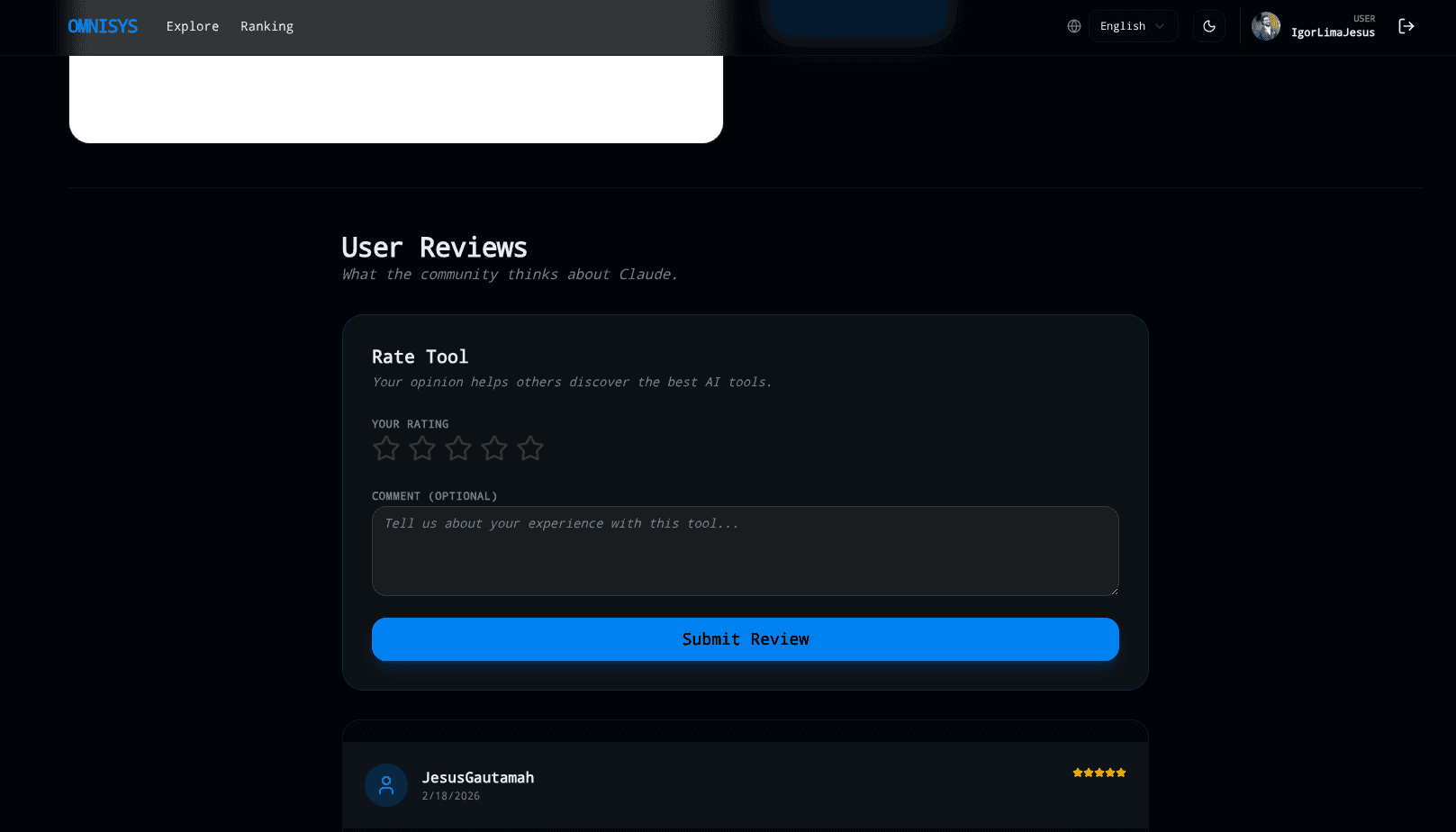 Omnisys screenshot 2