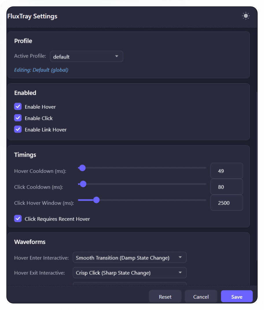 Flux Haptics screenshot 2