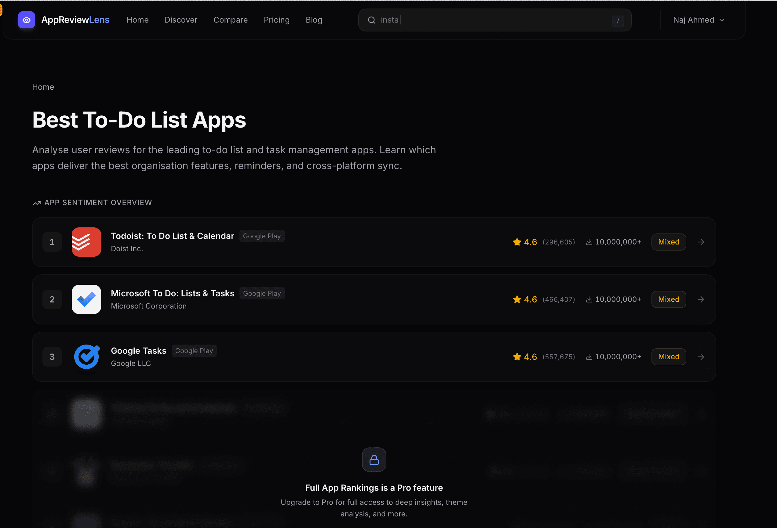 AppReviewLens screenshot 5