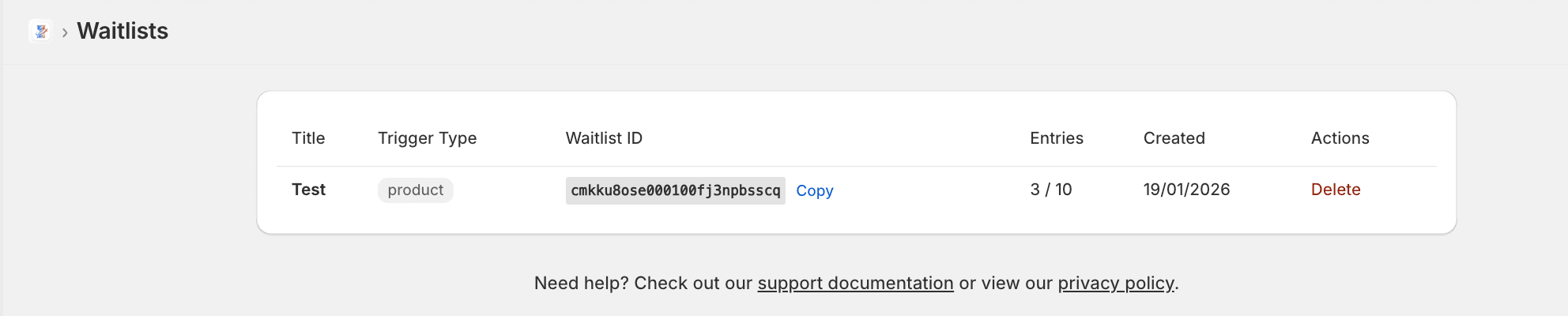 Waitlist Flow Wizard screenshot 4