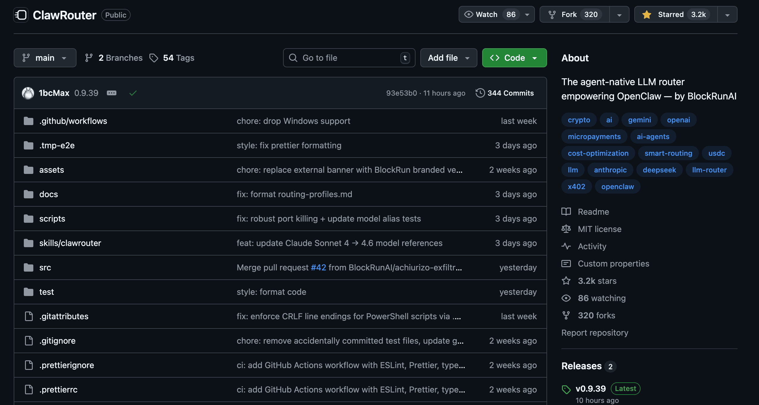 ClawRouter for Openclaw screenshot 4
