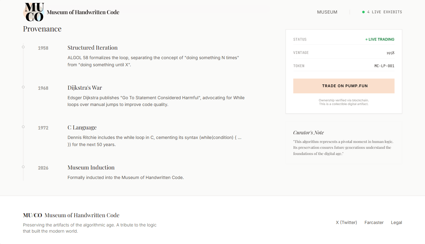 Museum of Handwritten Code screenshot 4
