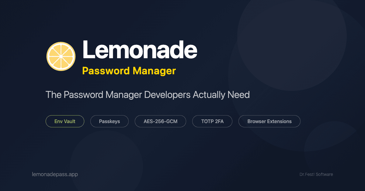 Lemonade Password Manager screenshot 2