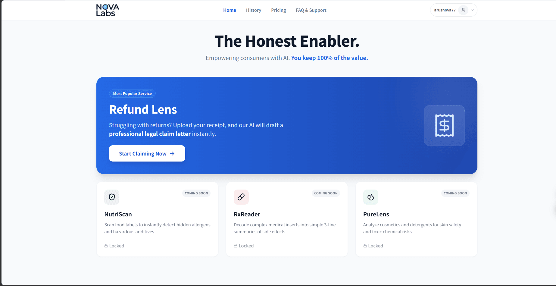 Refund Lens screenshot 1