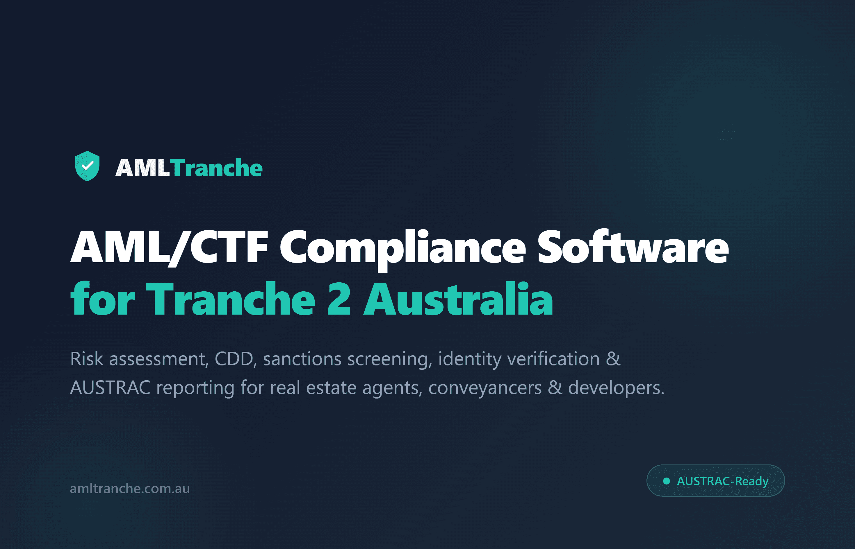 AMLTranche screenshot 1