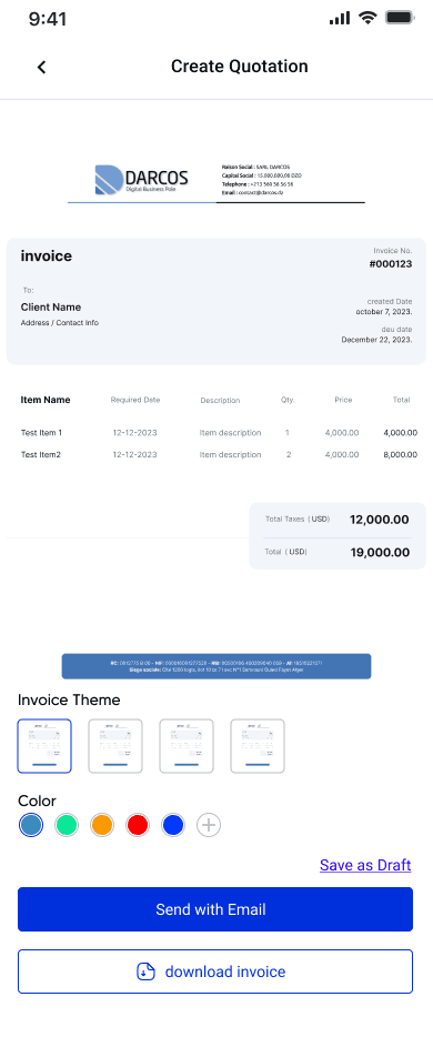 Invoice4me screenshot 1