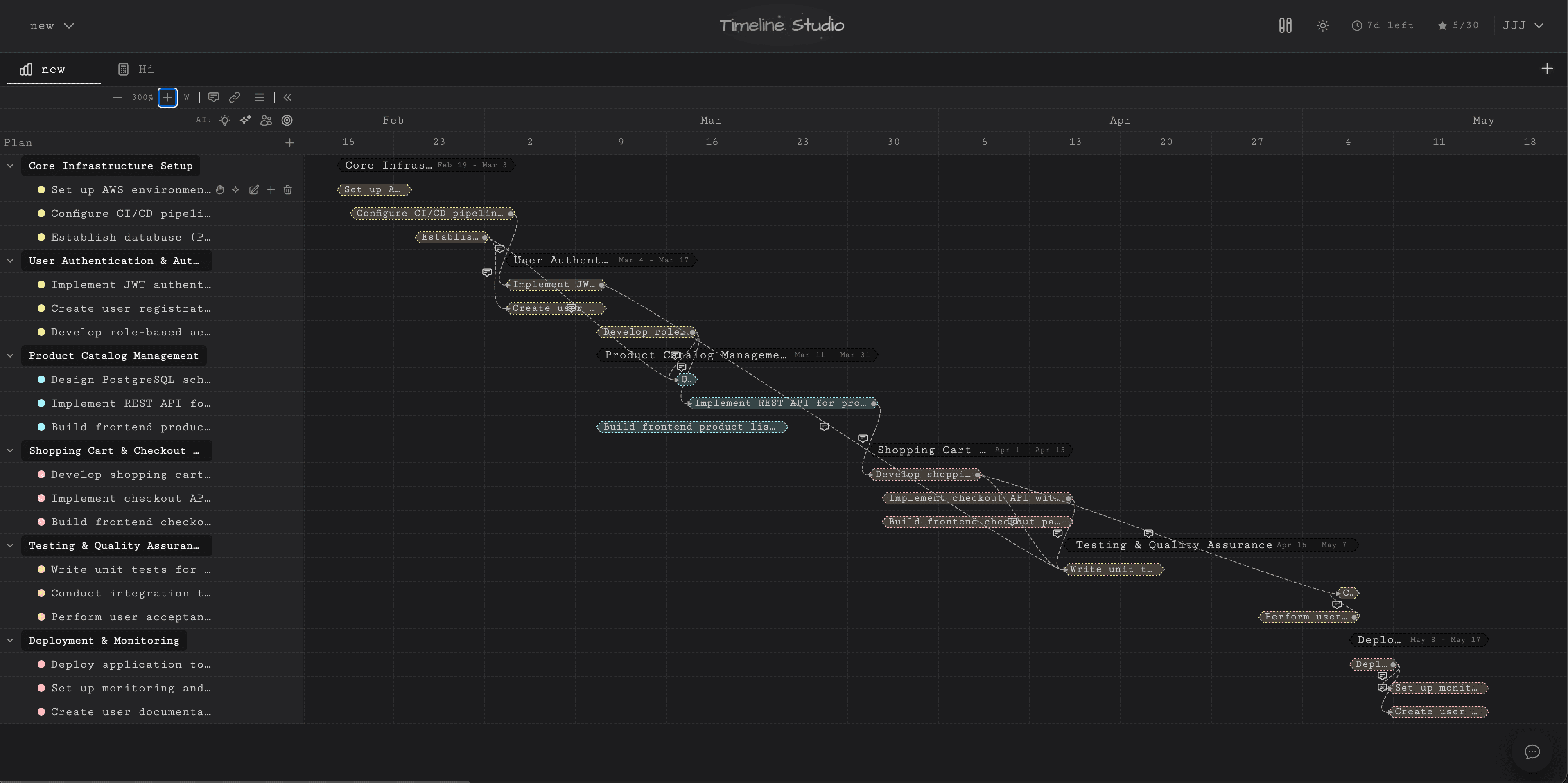 Timeline Studio screenshot 1