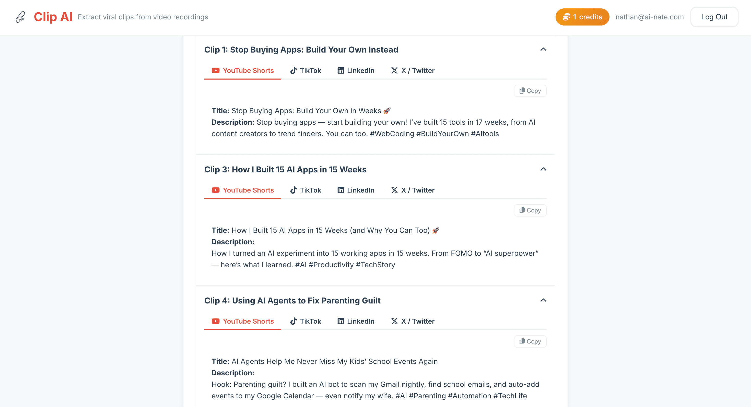 Clip AI screenshot 6