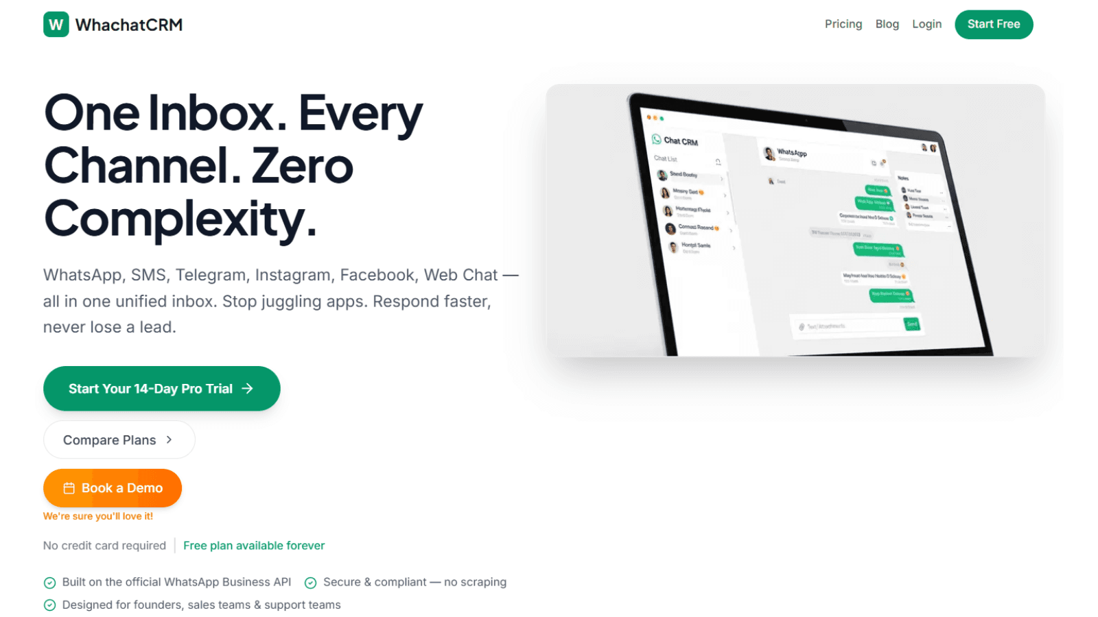 WhachatCRM screenshot 1