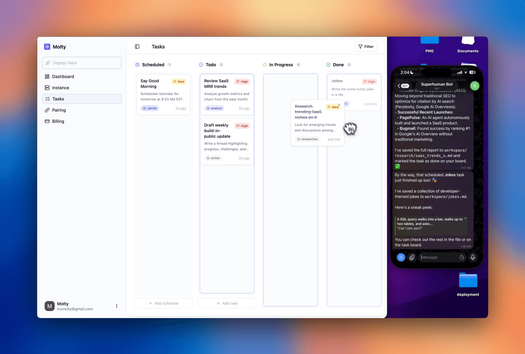 Molty AI screenshot 4