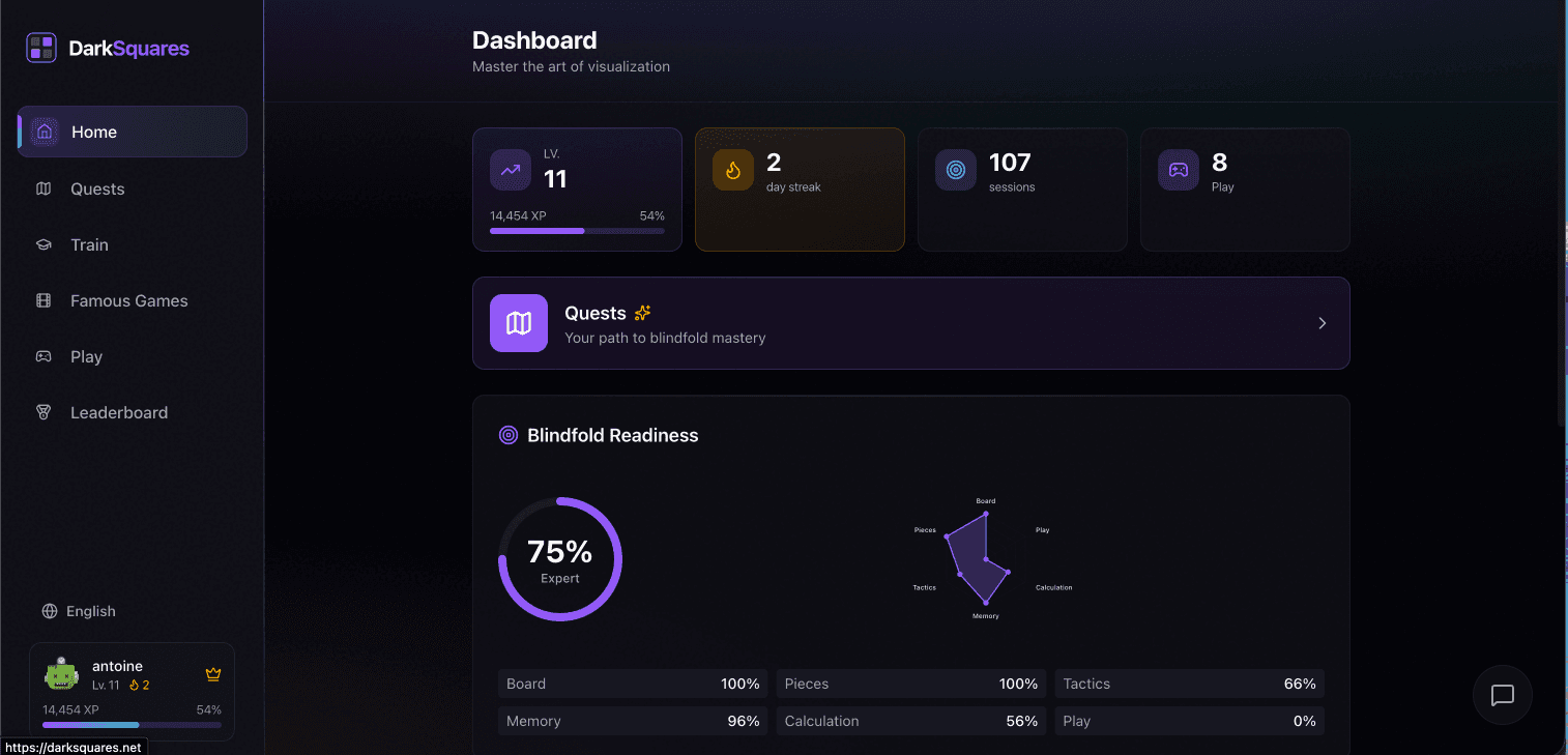 Dark Squares screenshot 2