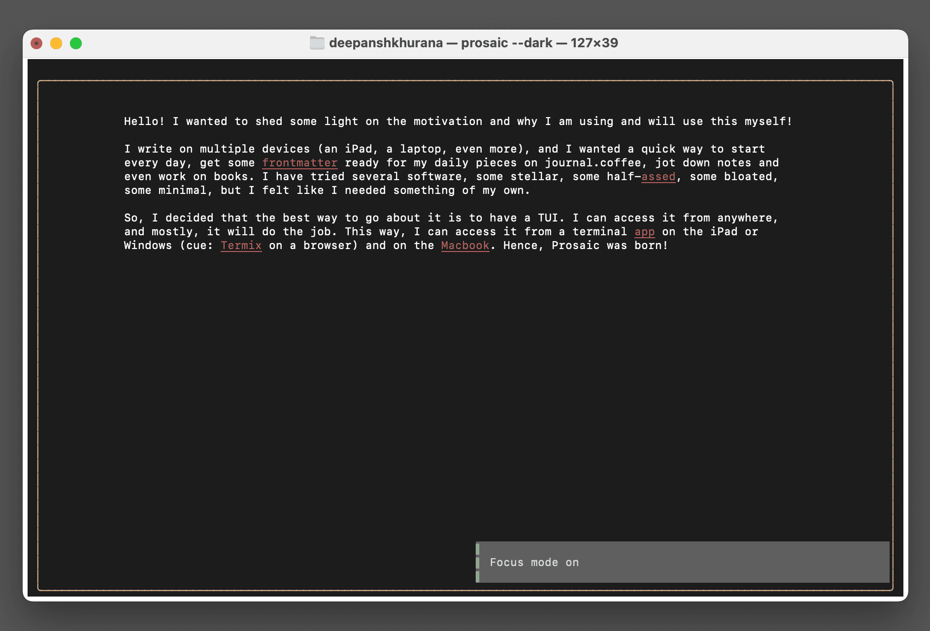 Prosaic screenshot 6