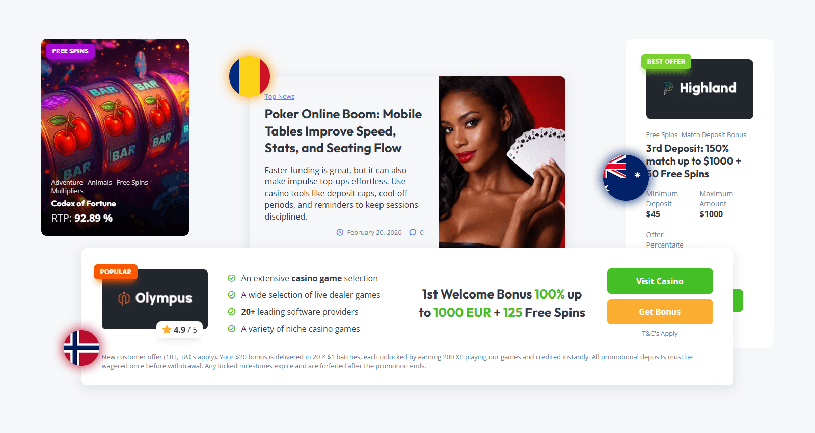 XOlympus.com screenshot 1