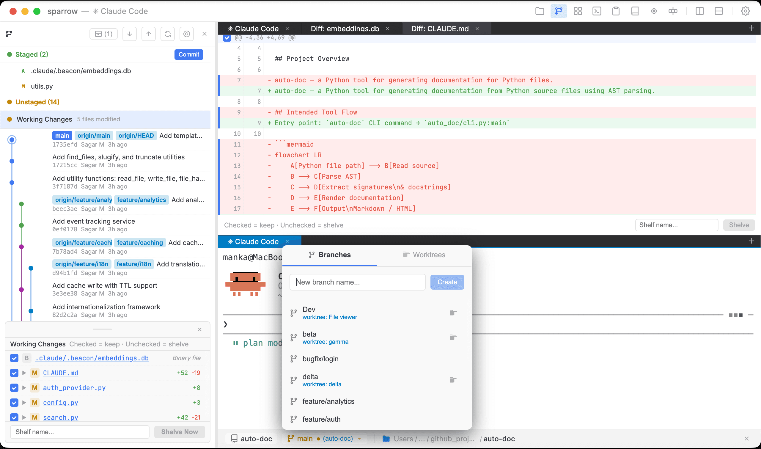 Sparrow screenshot 2