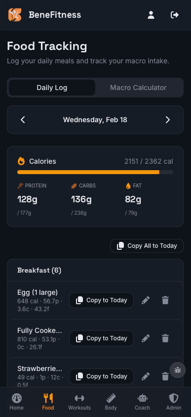 Benefitness screenshot 4