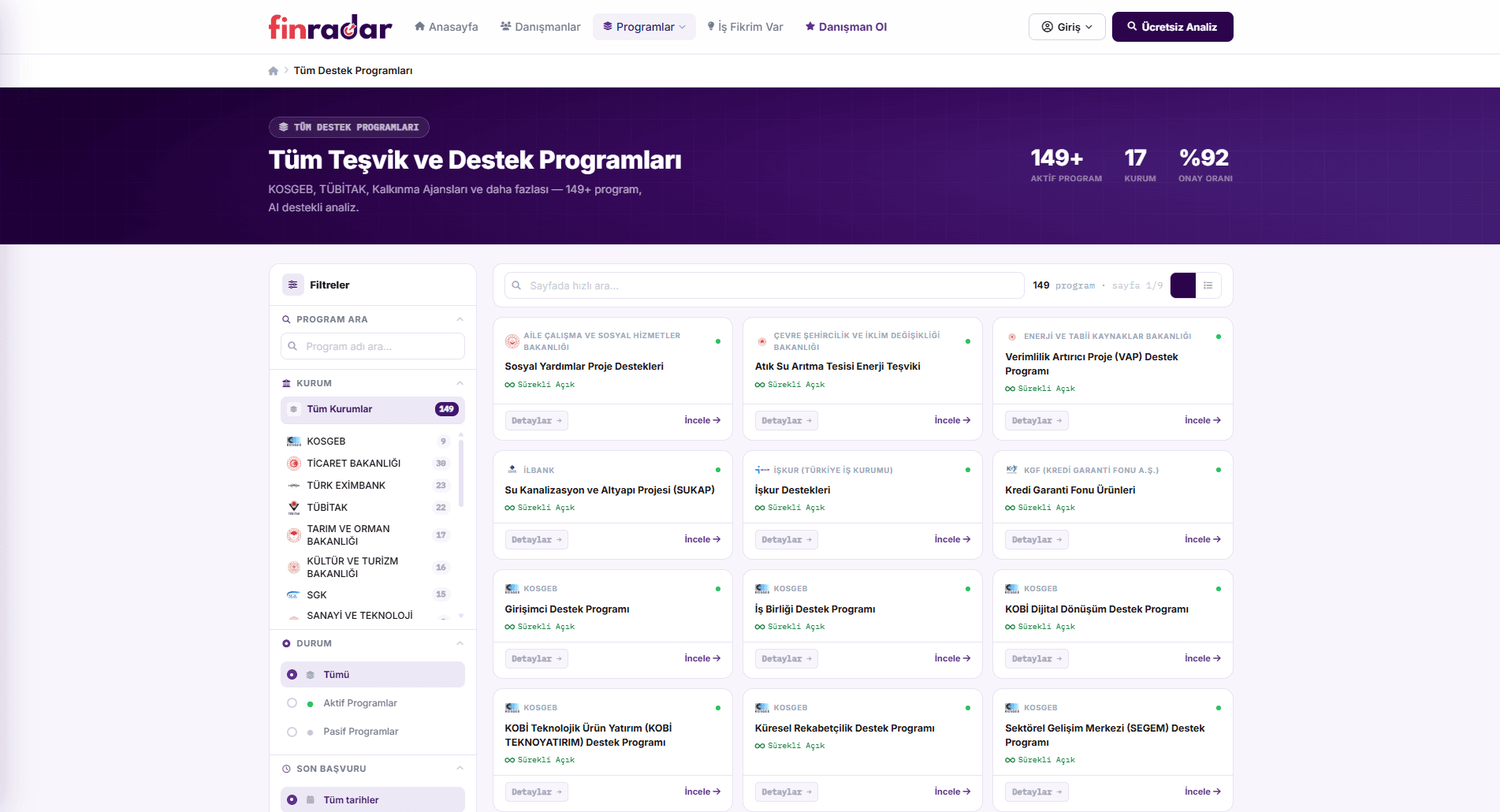 finradar screenshot 1