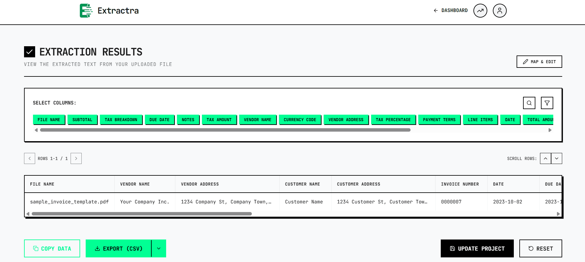 Extractra screenshot 1