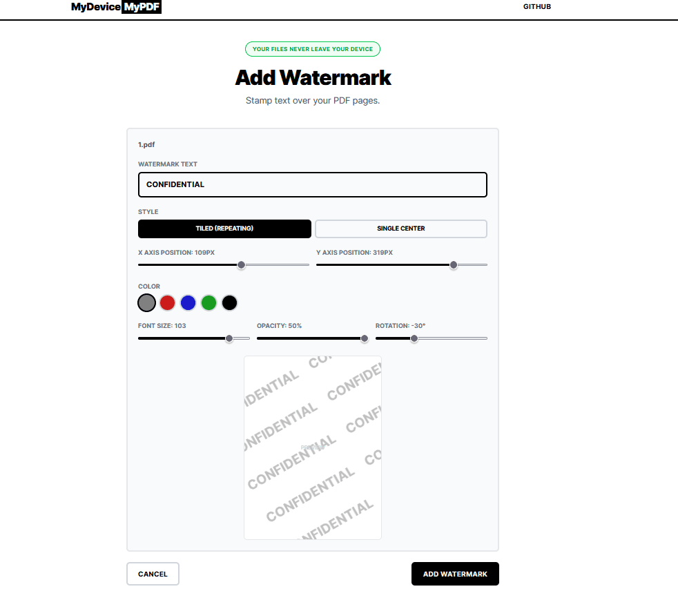 MyDeviceMyPdf screenshot 5