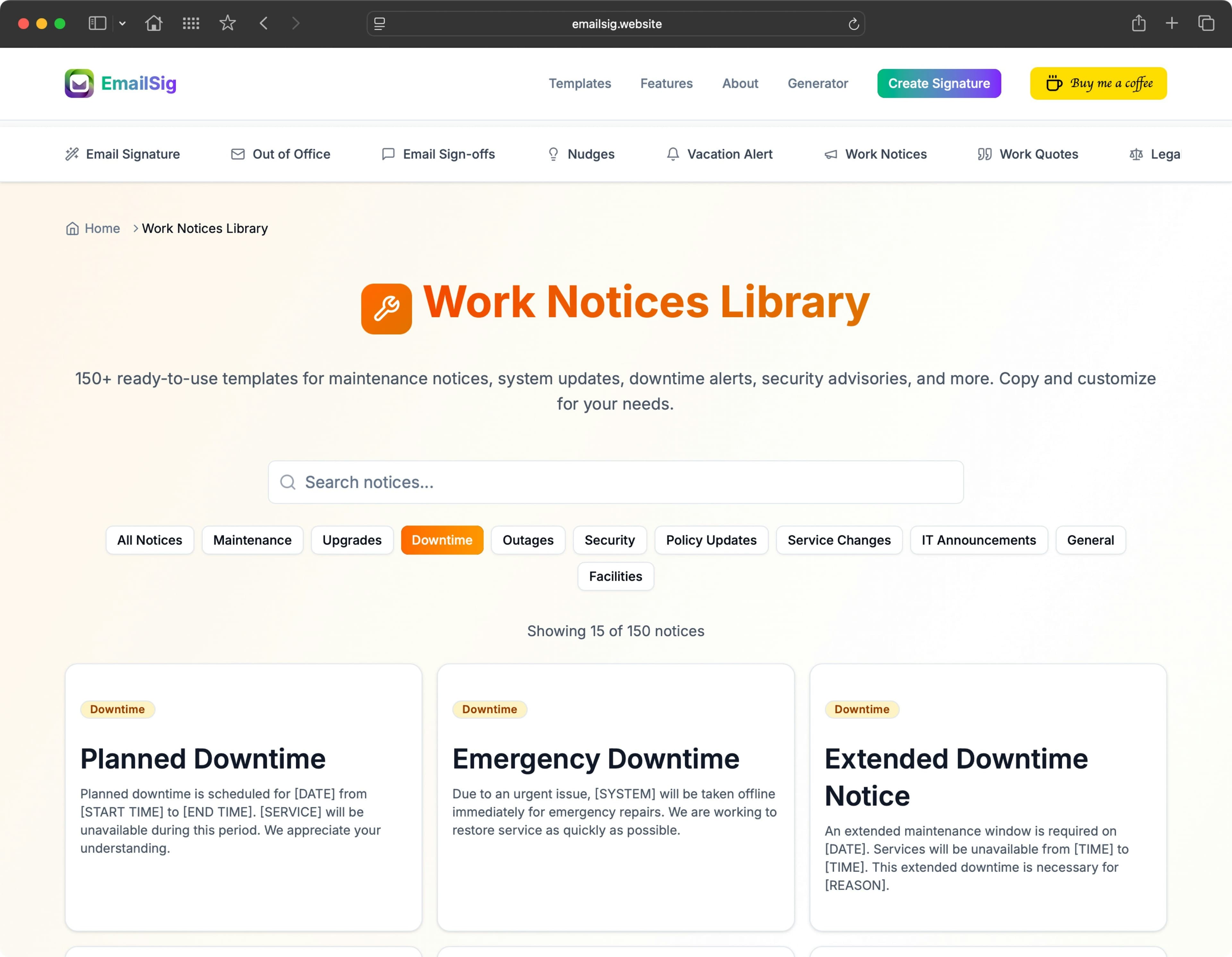EmailSig screenshot 3