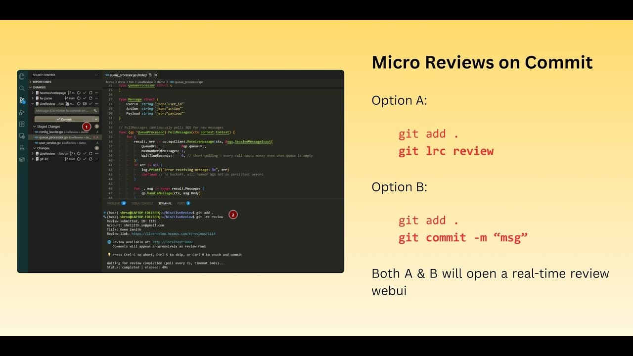 git-lrc screenshot 1