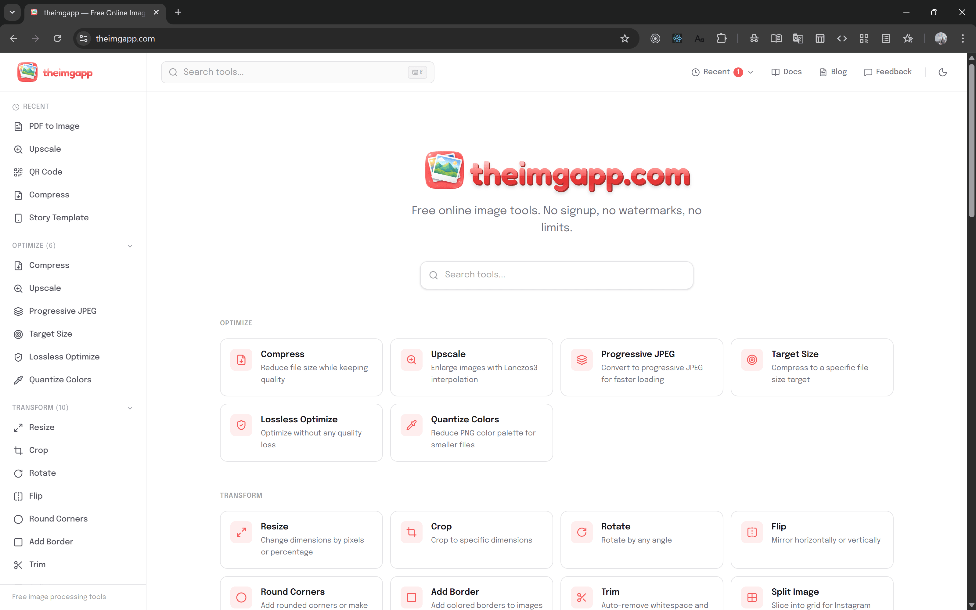 theimgapp screenshot 1