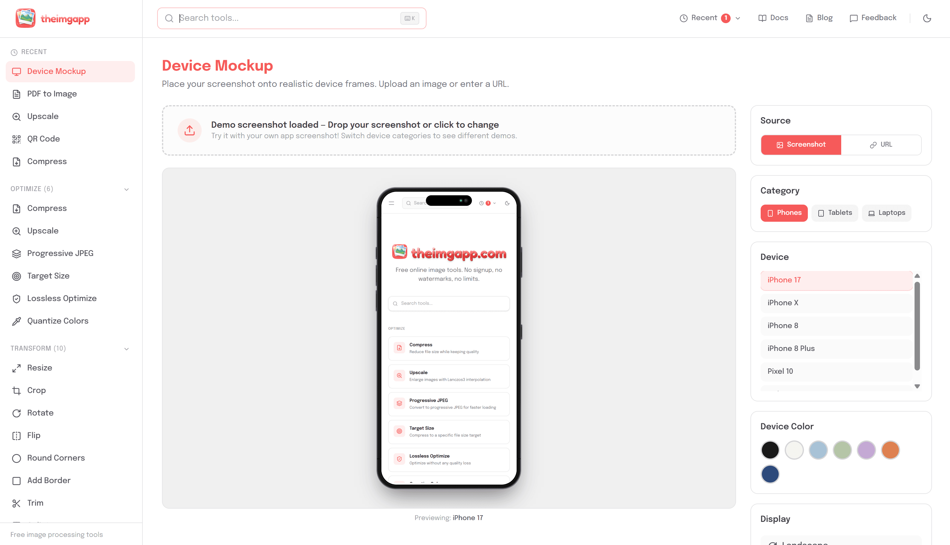 theimgapp screenshot 2