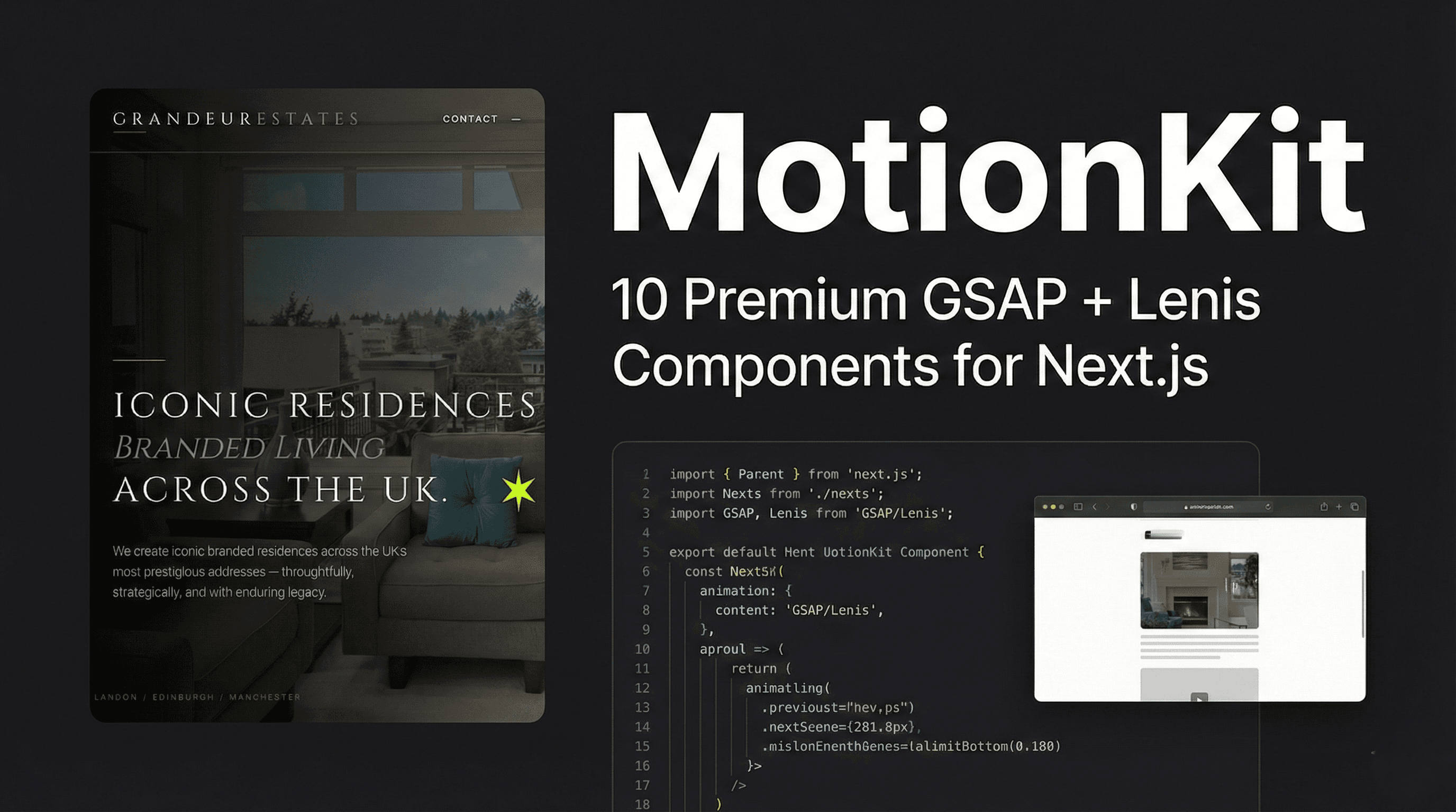 MotionKit - GSAP,Lenis Animations screenshot 1