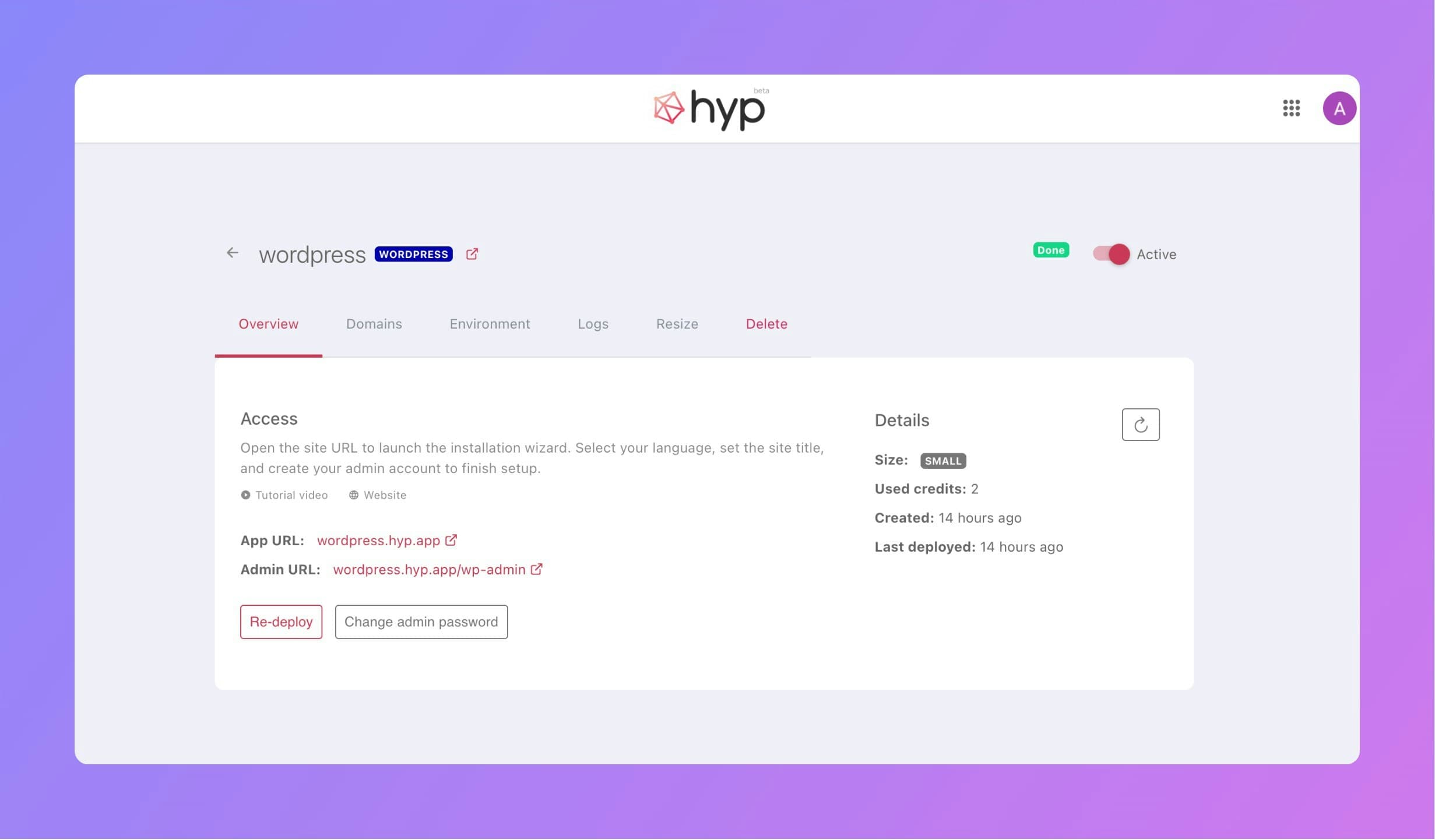 Hyp screenshot 1