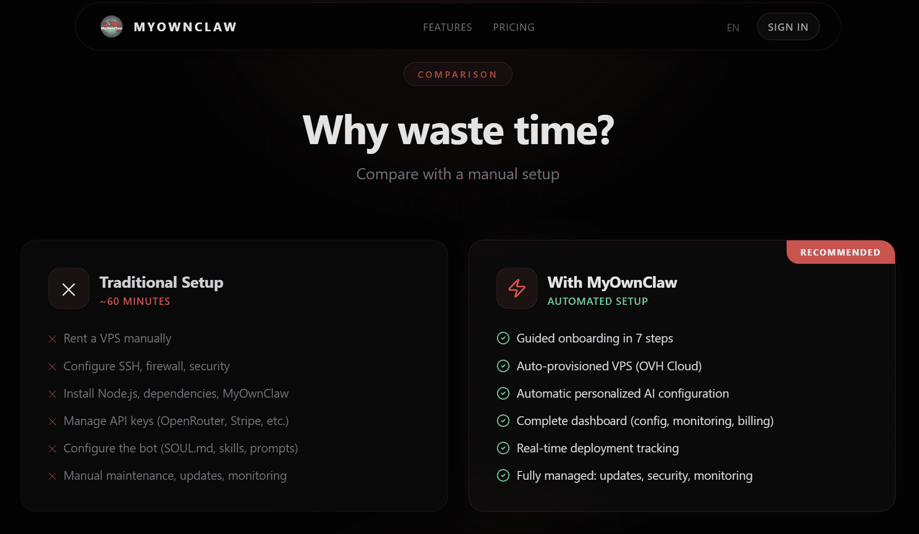 MyOwnClaw screenshot 2
