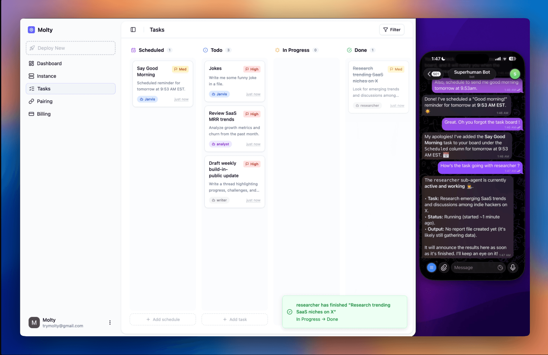 Molty AI screenshot 3