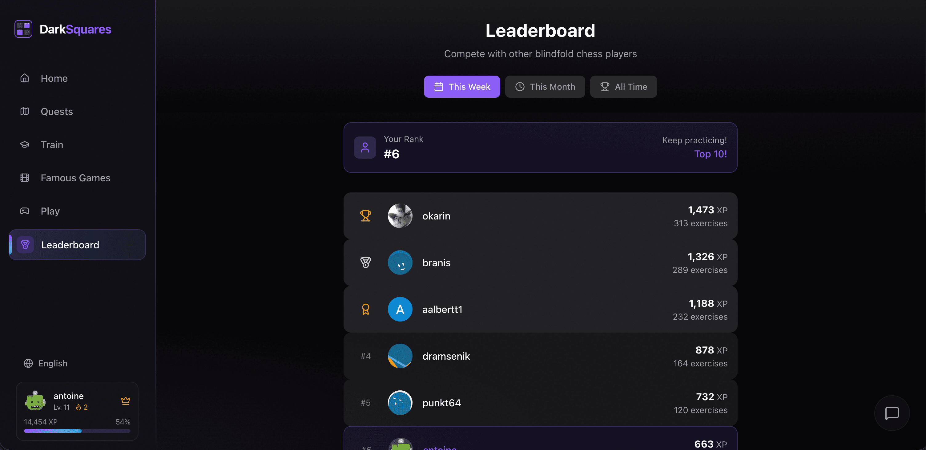 Dark Squares screenshot 4