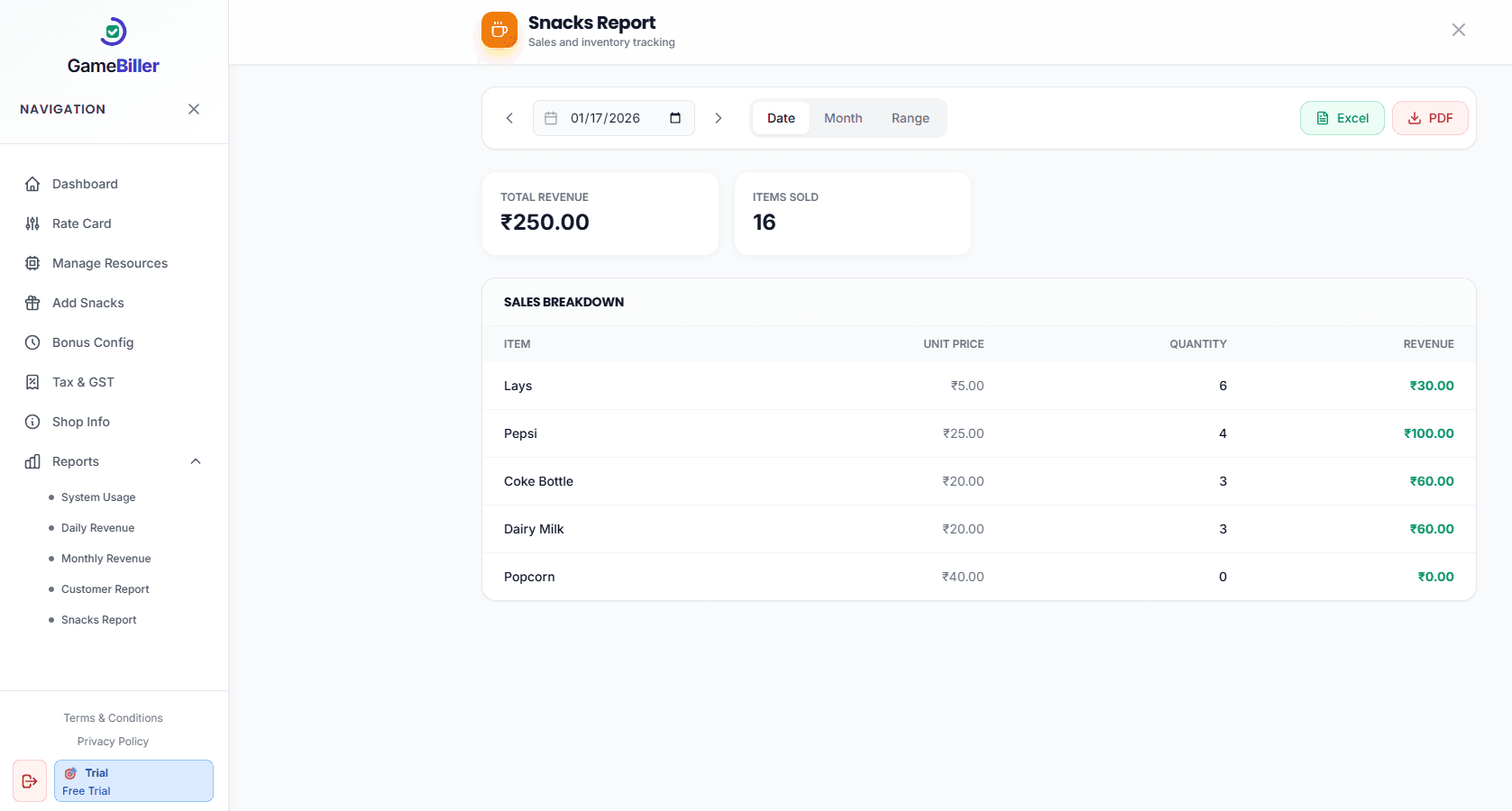 GameBiller screenshot 11