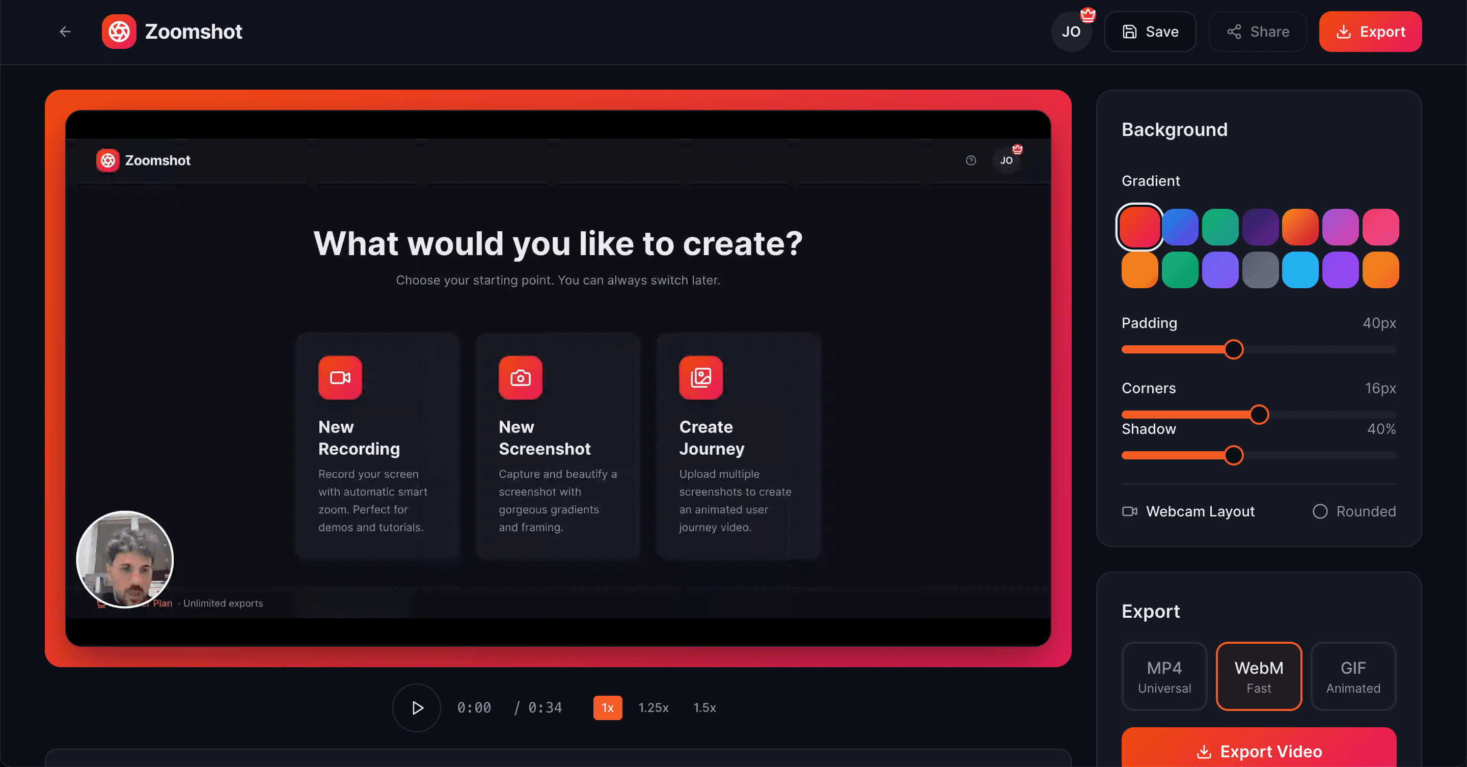 ZoomShot - Amazing screen recordings screenshot 5