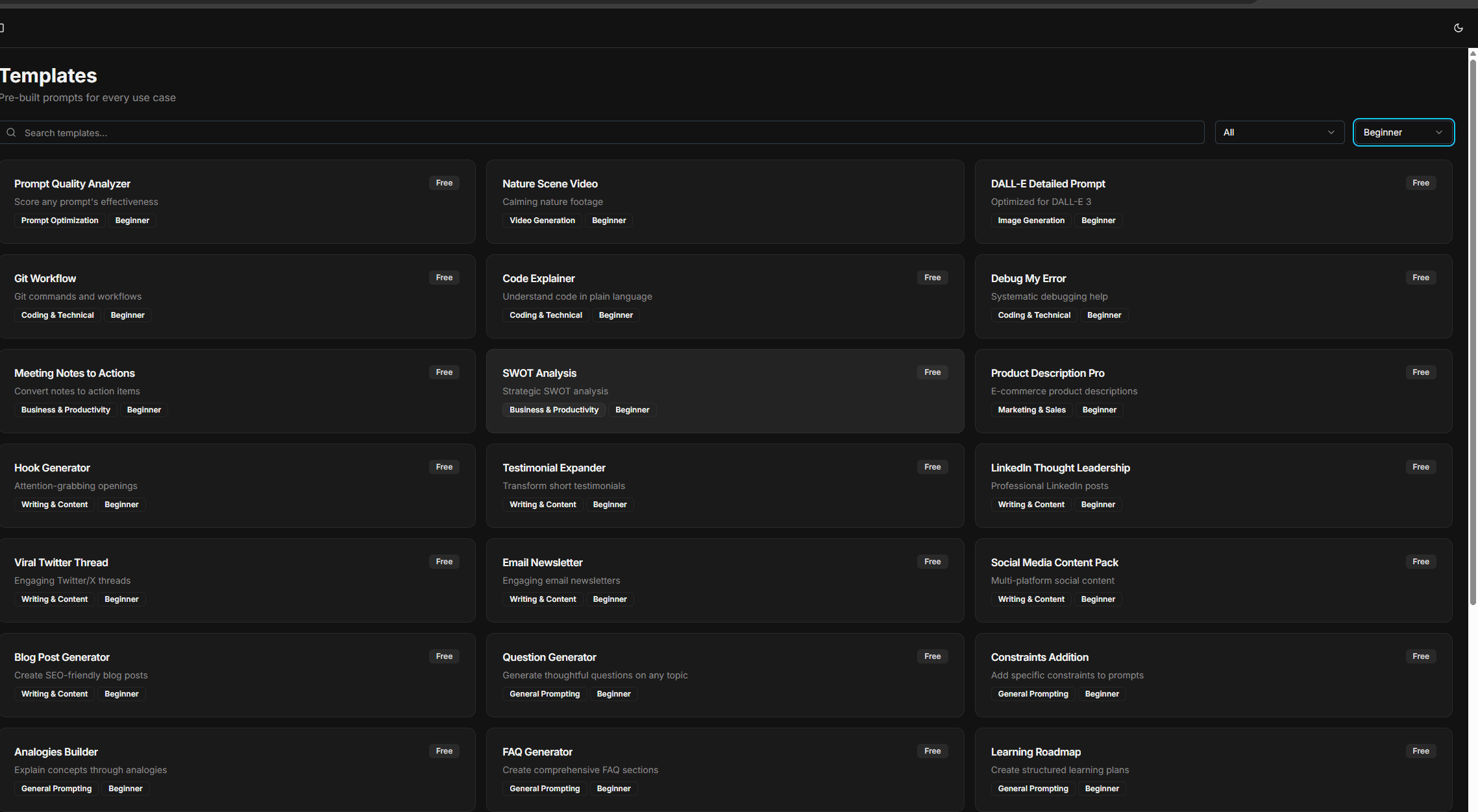 PromptFix v1.1 screenshot 2