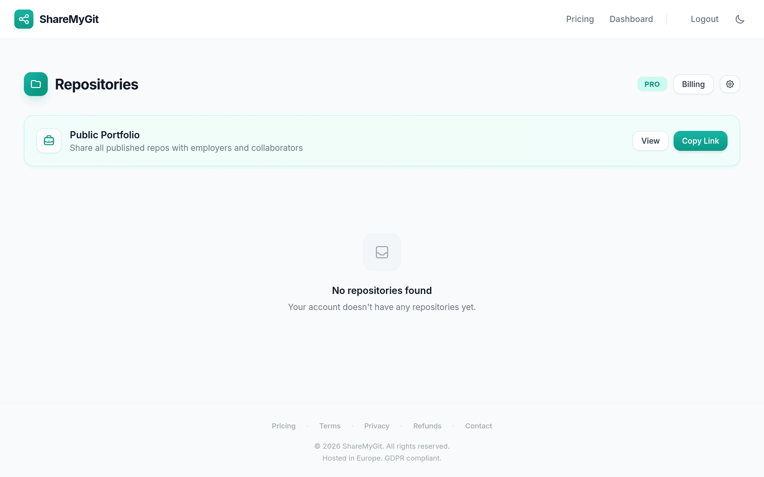 ShareMyGit screenshot 2