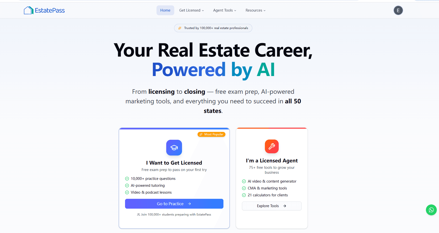 EstatePass: AI Exam Prep + Agent Tools screenshot 2