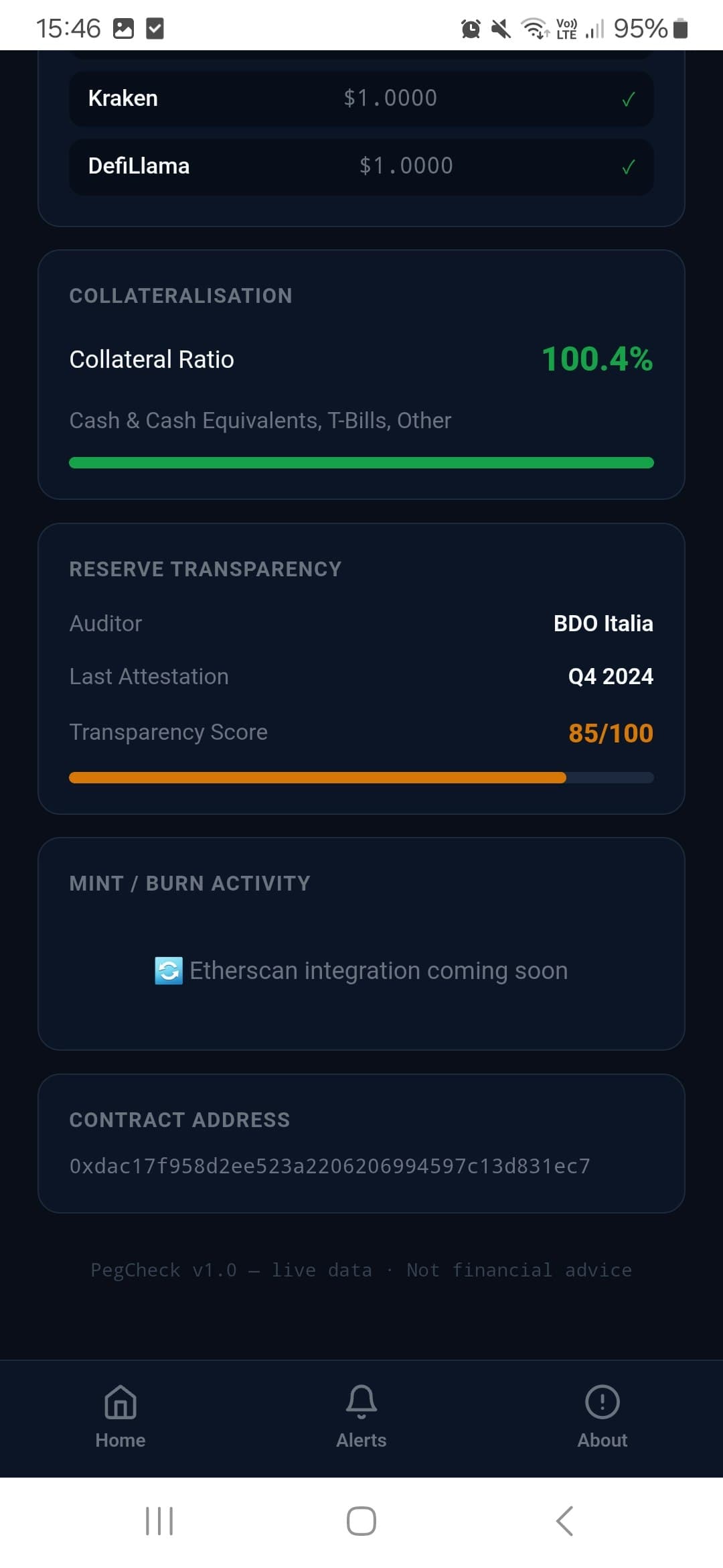 PegCheck — Real screenshot 3