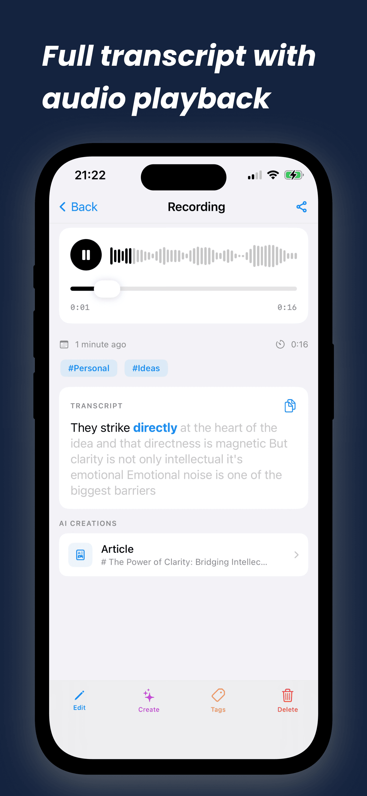 QuickDo — Voice Notes, Perfectly Written screenshot 3