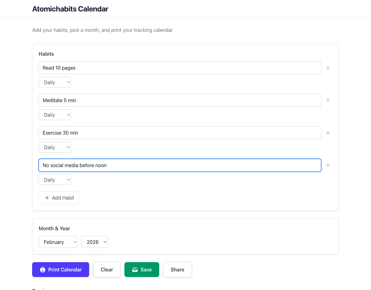 Micro-Habit Tracker screenshot 2