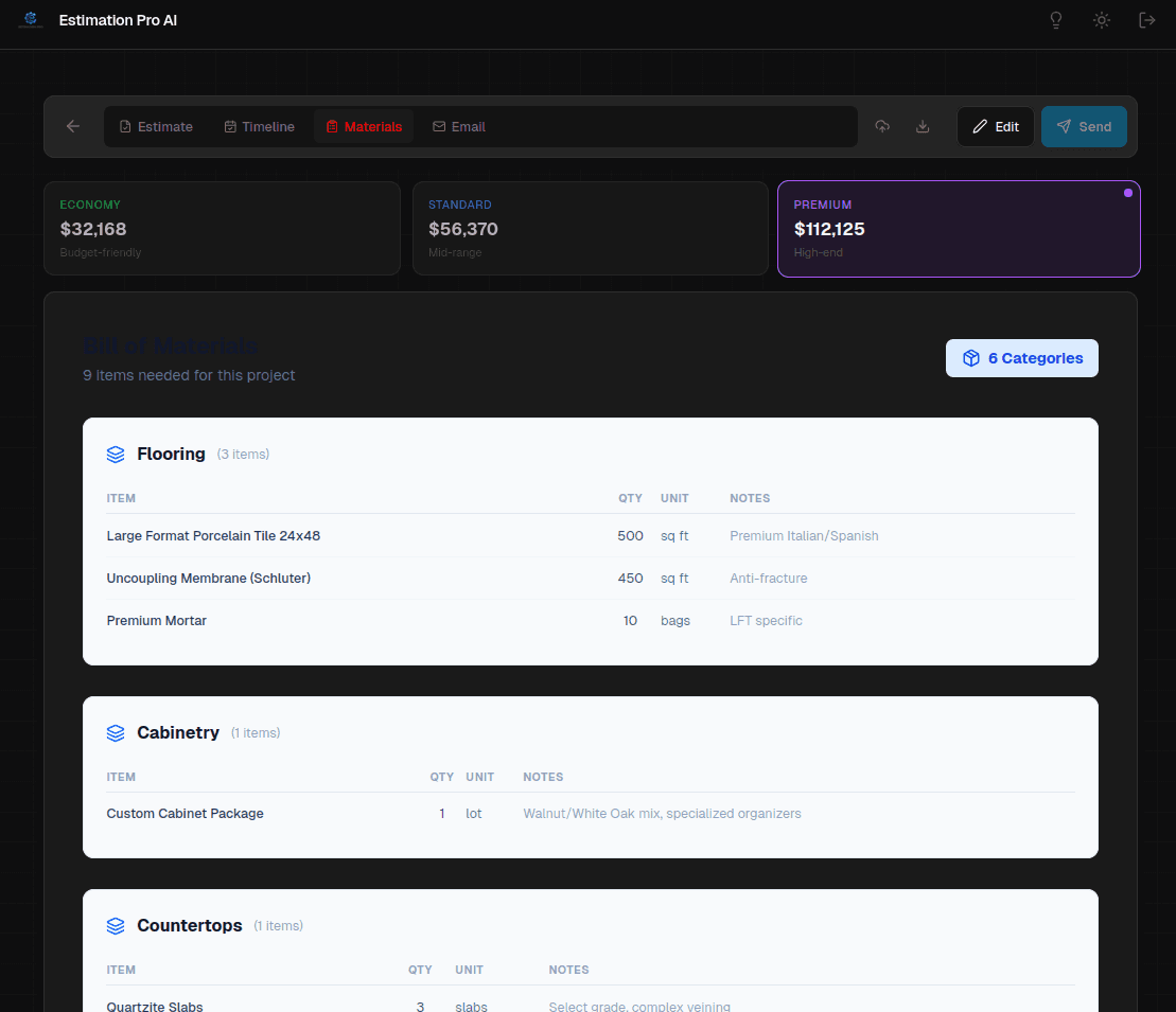 Estimation Pro Launch screenshot 7