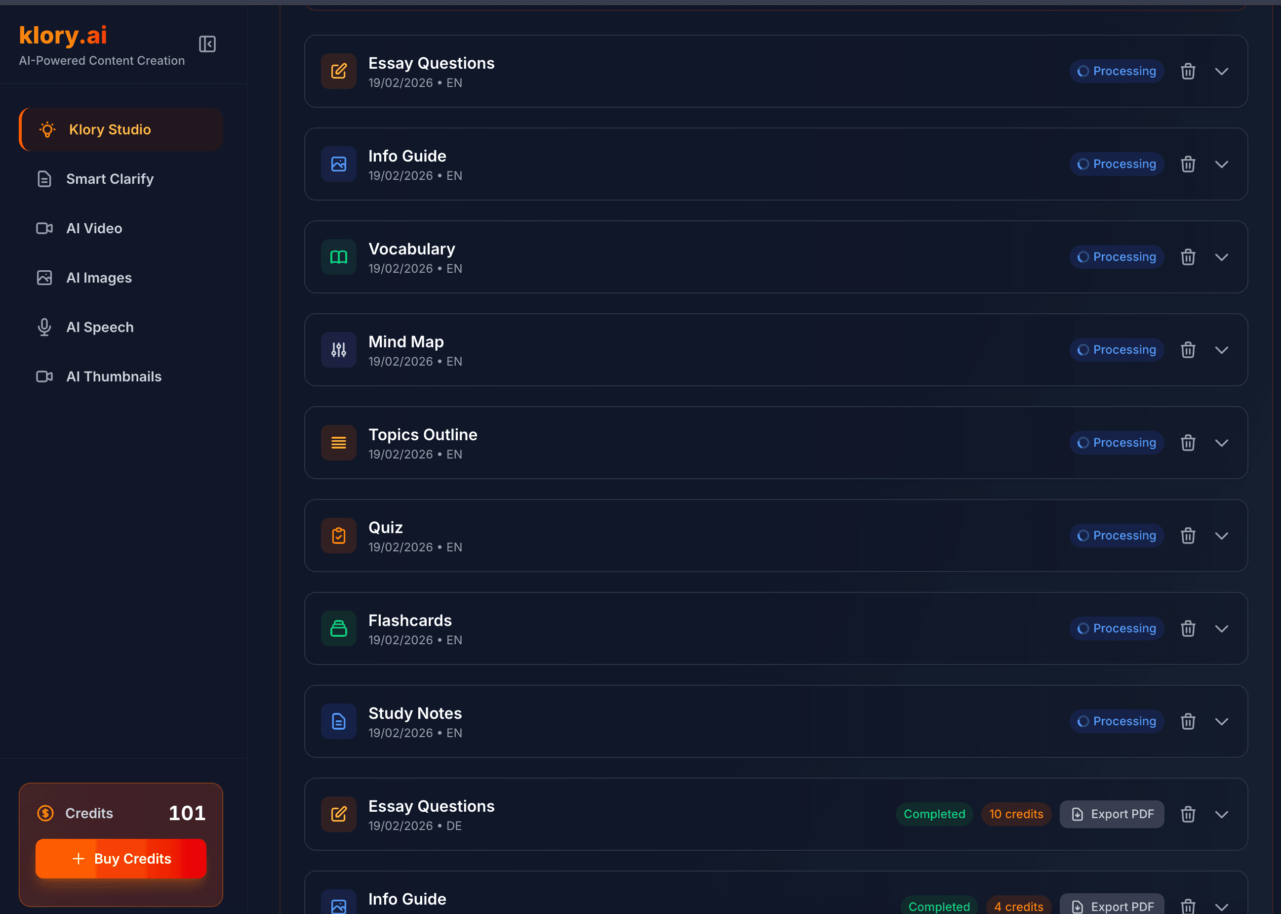 Klory.ai screenshot 4