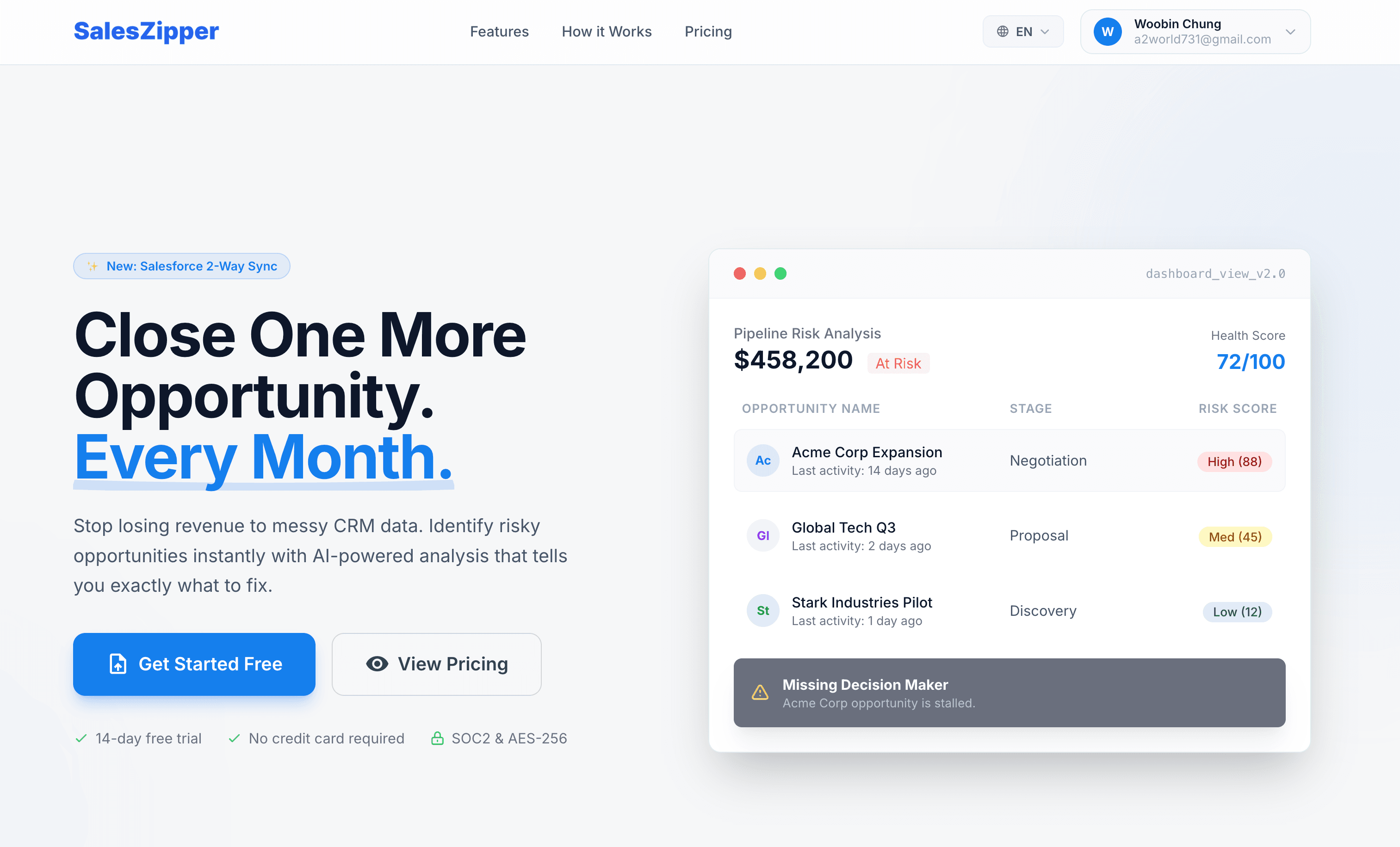 SalesZipper screenshot 2