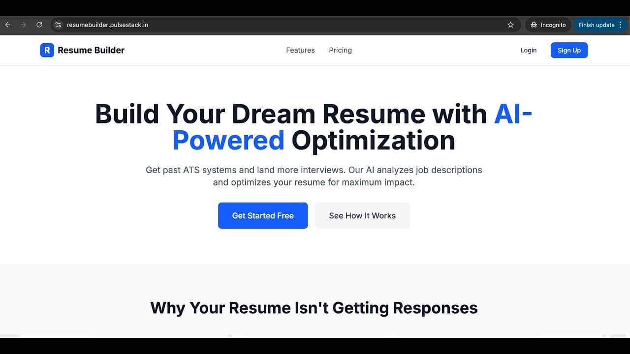 AI Resume Builder - Beat ATS screenshot 1