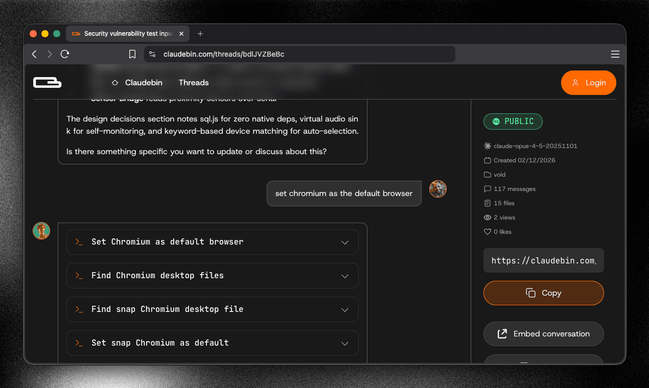 Claudebin screenshot 3
