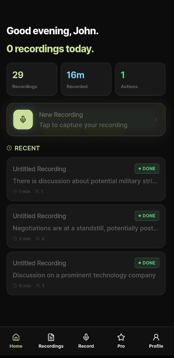 Voxyq - audio & video to text screenshot 2