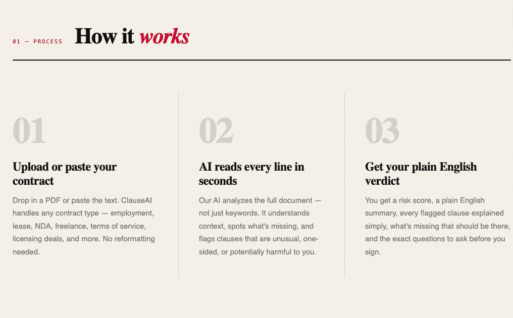 ClauseAI screenshot 2