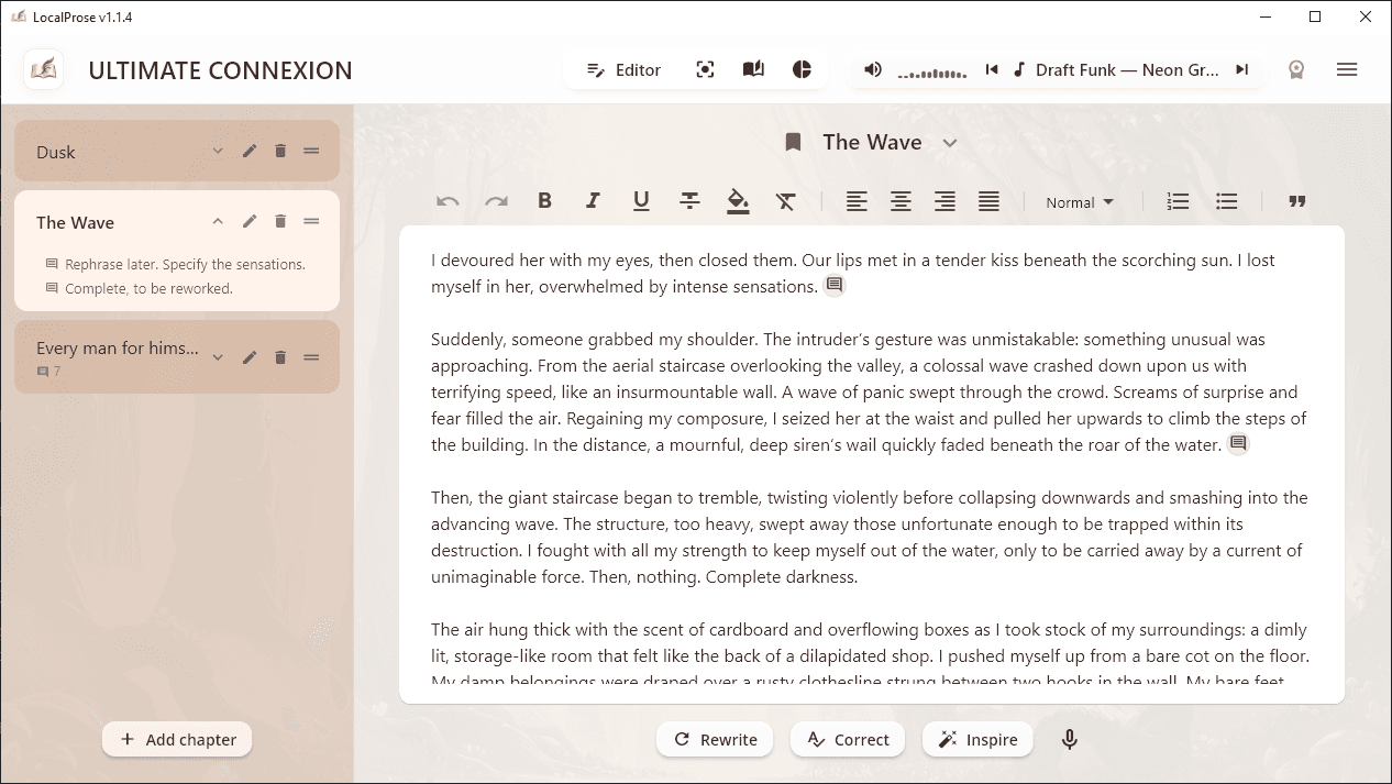LocalProse screenshot 2