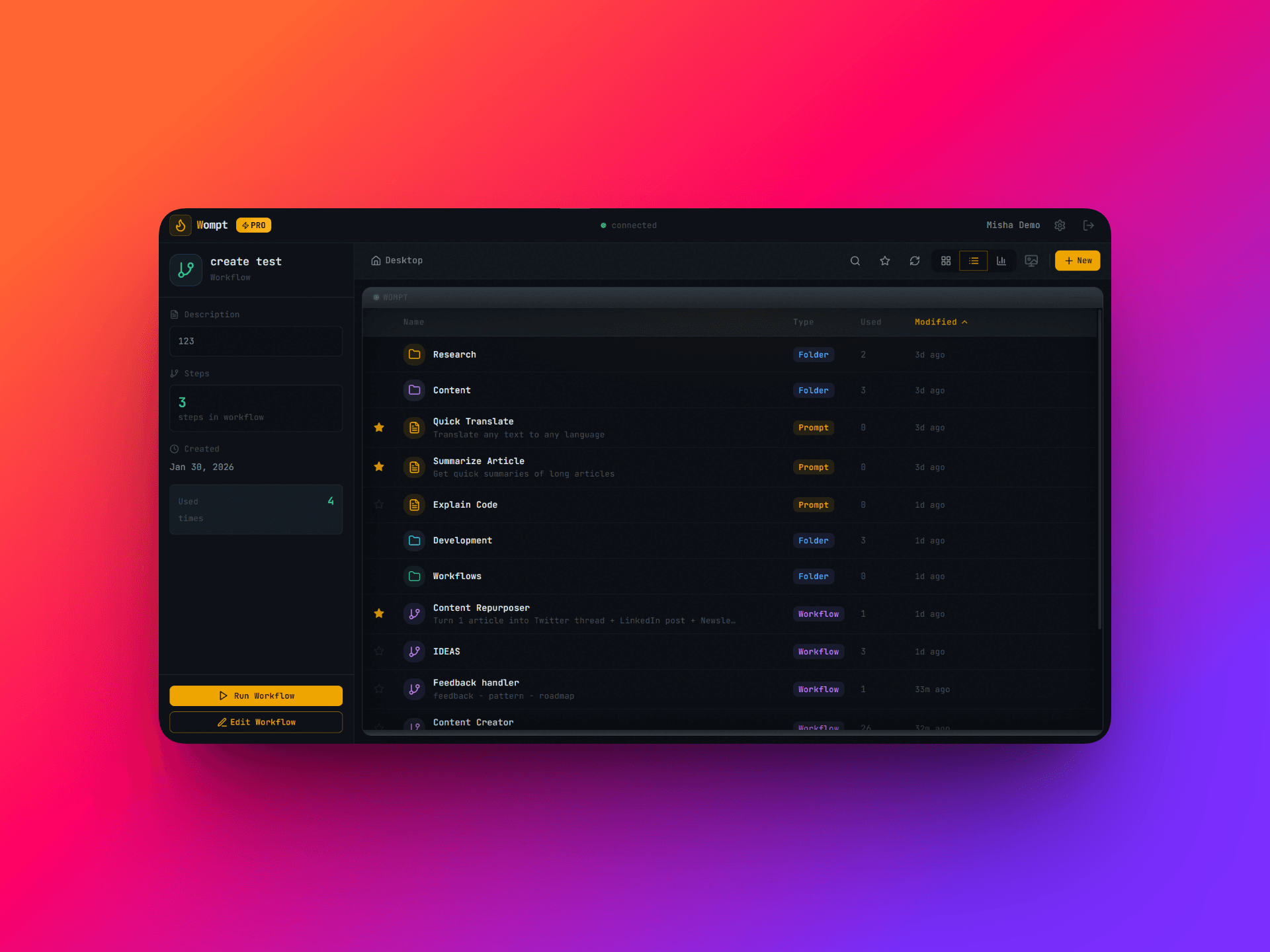 Wompt - AI Prompt Automation screenshot 7